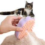 便携宠物去毛器厂家-3合1可折叠硅胶按摩清洁刷