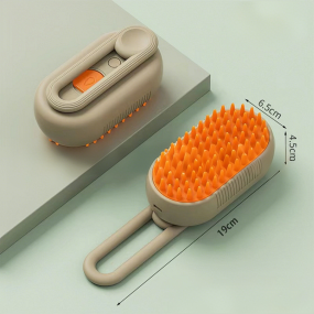 Pet Grooming Brush Supplier - 3 in 1 Silicone New Design Steamy Waste Disposal