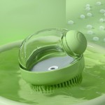 圆形宠物刷厂家-高品质硅胶软沐浴去毛