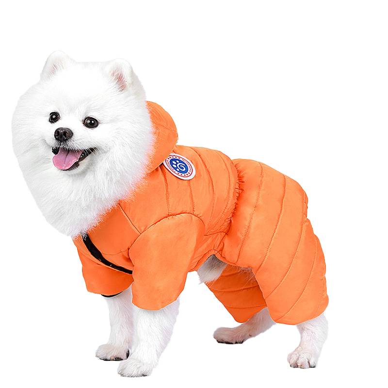 幼犬衣服厂家-跨境冬季加厚温暖轻量棉服