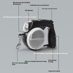 硅胶宠物牵引绳厂家-可充电3米柔软户外双拉伸缩