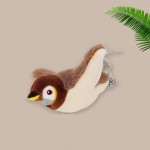 智能宠物玩具厂家-2025麻雀USB充电仿真动物叫声振动