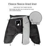 冬季狗衣服厂家-跨境新款纯色加厚温暖摇粒绒