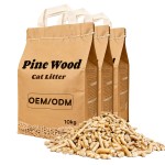 天然松木猫砂生产商-轻质批量10kg