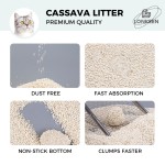 天然木薯猫砂厂家-天然控味5L6L10L300%吸水快结团