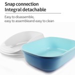 猫厕所箱厂家-热销塑料流沙高品质大空间半封闭