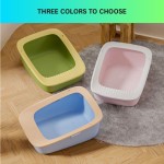 猫砂盆厂家-批发环保高边防溅塑料猫砂盆