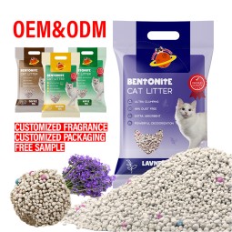 环保猫砂厂家-OEM ODM低尘1-3mm球型强结团