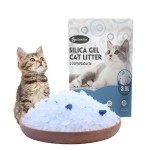 硅胶猫砂厂家-可定制高吸水不结团无毒无尘3%蓝