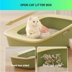 猫砂盆厂家-批发环保高边防溅塑料猫砂盆