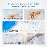 硅胶猫砂厂家-批发环保不结团3.8L蓝水晶