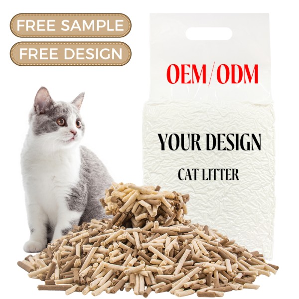 植物基猫砂厂家-全天然环保6L植物结团可冲条型