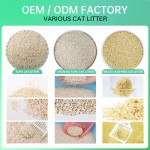 豆腐猫砂厂家-OEM ODM工厂无尘6升可冲结团天然植物