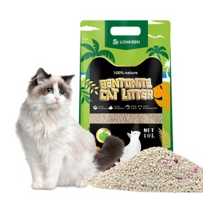 膨润土猫砂厂家-批发可定制膨润土粘土彩色球型无尘