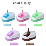 猫厕所箱厂家-热销塑料流沙高品质大空间半封闭