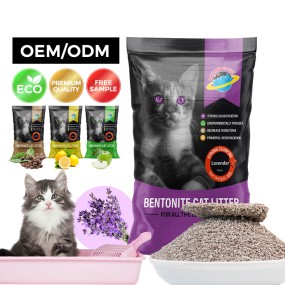 Volcanic Cat Litter Manufacturer - OEM Factory Color Grain Broken Dust Free Strong Clumping Volcanic