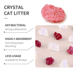 硅胶猫砂厂家-可定制高吸水不结团无毒无尘3%蓝