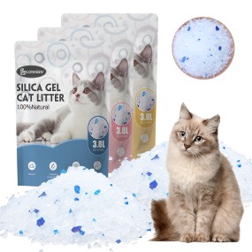 Blue Crystal Cat Litter Factory - Factory OEM Easy Coop Low Price Ultra Absorbent Silica Gel