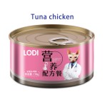 有机宠物罐生产商-洛迪170g金枪鱼虾味