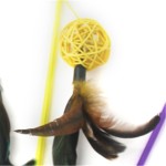 猫玩具生产商-藤球羽毛互动