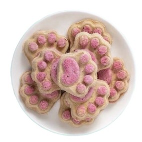 Freeze Dried Pet Snacks Factory - Raw Pet Treats 100% Cat Paw Shape OEM Chicken Strawberry