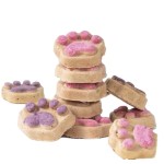 冻干宠物零食厂家-生食宠物零食100%猫爪形OEM鸡肉草莓