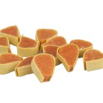 宠物食品厂家-美味天然干燥双鸡三明治方块狗零食