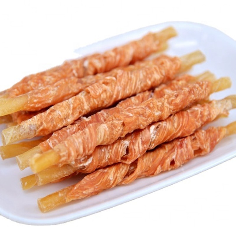 牛皮零食厂家-宠物零食狗用鸡肉中小型犬