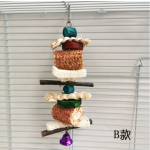 鹦鹉玩具厂家-批发大鸟啃咬玩具天然木块撕裂啃咬