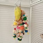 鸟啃咬玩具厂家-大鹦鹉彩色天然木块撕裂啃咬玩耍