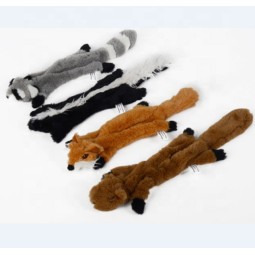 毛绒狗玩具厂家-批发动物玩具套装超值装5只松鼠发声玩具