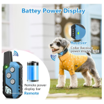 狗电击项圈厂家-3300英尺训练项圈遥控IPX7防水4训练模式