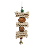 鹦鹉玩具厂家-秋千啃咬悬挂铃铛笼玩具锥尾鹦鹉雀鸟