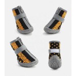 防水狗靴厂家-荧光橙可调带 rugged防滑底