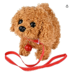 互动宠物玩具厂家-幼犬电子行走吠叫摇尾伸展