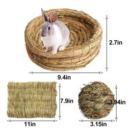 兔咬胶厂家-兔干草垫小动物咬牙天然手工