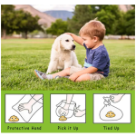 狗便袋厂家-黑色易携坚固防漏户外散步旅行牛皮纸