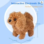 互动宠物玩具厂家-幼犬电子行走吠叫摇尾伸展