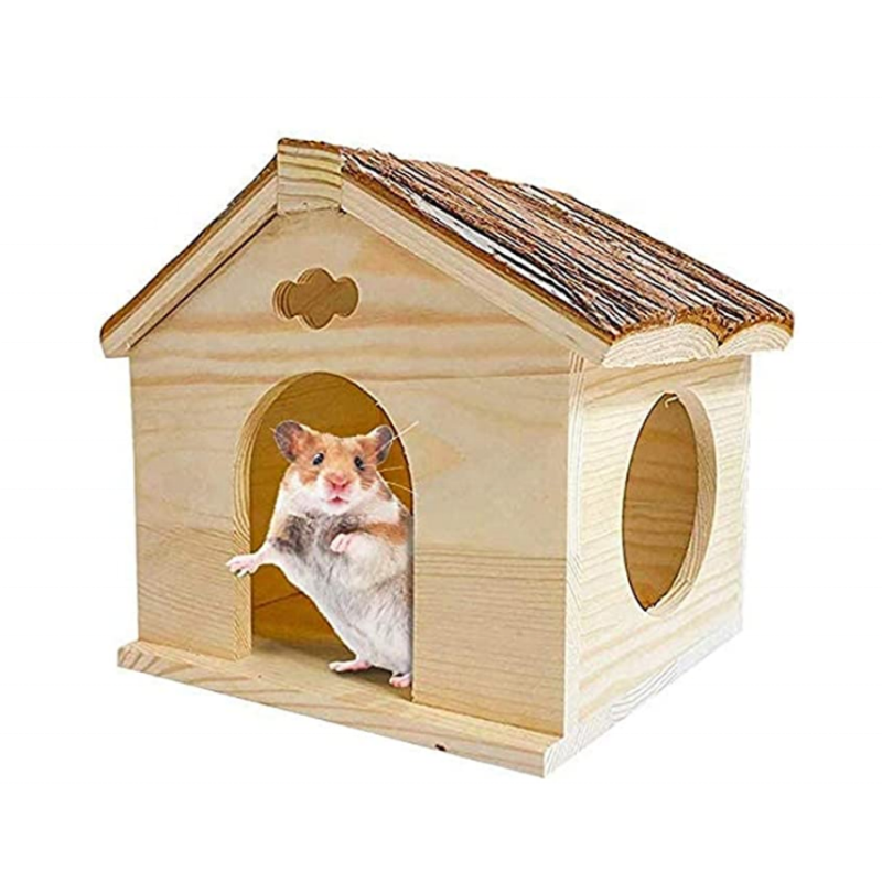 小动物屋厂家-仓鼠木屋天然手工藏身处小屋啃咬笼