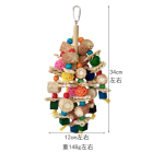 鸟啃咬玩具厂家-大鹦鹉彩色天然木块撕裂啃咬玩耍