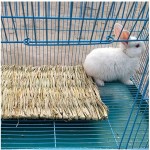 兔垫厂家-草垫兔天然草编织床小动物笼