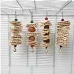 鹦鹉玩具厂家-秋千啃咬悬挂铃铛笼玩具锥尾鹦鹉雀鸟