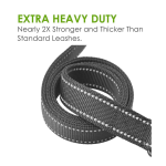 狗牵引绳厂家-重型双柄加垫交通柄6英尺长中大犬