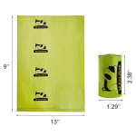 狗废物袋厂家-60卷900只装分配器牵引绳夹无味加厚