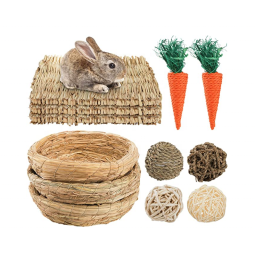 小动物垫料厂家-草垫兔垫料窝小动物玩耍球咬胶