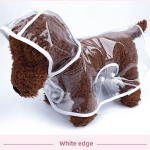 宠物雨衣厂家-批发透明大中号犬萨摩耶泰迪比熊XL