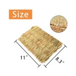 兔垫厂家-草垫兔天然草编织床小动物笼