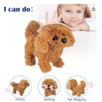 互动宠物玩具厂家-幼犬电子行走吠叫摇尾伸展