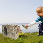 兔屋厂家-草屋兔小屋天然草编织可折叠玩耍藏身处