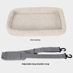 宠物运输背包厂家-便携时尚纯色牛津大号方形棉